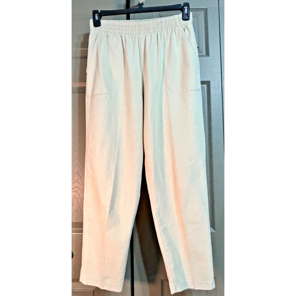 The Season Ticket Ivory Cotton Blend Ladies Pants/Slacks 12Short Y2K